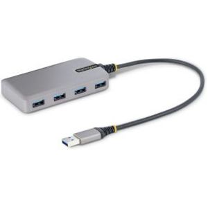 StarTech.com 4-Port USB Hub, USB 3.0 5Gbps, Bus Powered USB-A naar 4x USB-A Hub met Optionele Extra