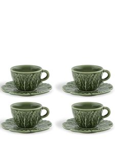 Bordallo Pinheiro lot de quatre tasses à café Couve - GREEN