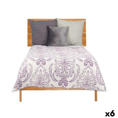 Omkeerbare sprei Gift Decor 3523 3523 Wit Paars 240 x 260 cm 260 x 0,3 x 240 cm (6 Stuks)