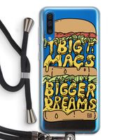 Big Macs Bigger Dreams: Samsung Galaxy A50 Transparant Hoesje met koord