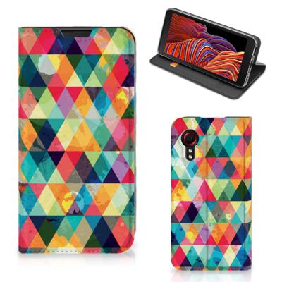 Samsung Galaxy Xcover 5 | Hoesje met Magneet | Geruit