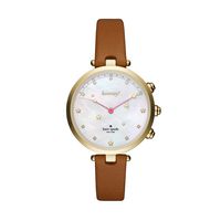 Horlogeband Smartwatch Kate Spade New York KST23203 Leder Bruin 12mm - thumbnail