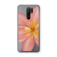 Pink Ellila Flower: Xiaomi Redmi 9 Transparant Hoesje