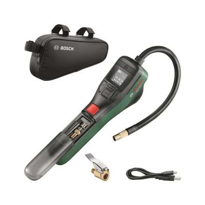 BOSCH Easypump 3.6V accu luchtpomp - voor het oppompen van banden (fiets, auto, motor) en ballen met fietstas 0603947002