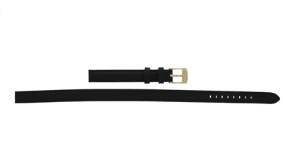 Horlogeband Michael Kors MK2468 Leder Zwart 12mm Horlogeband Michael Kors MK2468 Leder Zwart 12mm