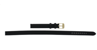 Horlogeband Michael Kors MK2468 Leder Zwart 12mm Horlogeband Michael Kors MK2468 Leder Zwart 12mm