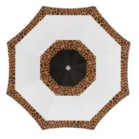 Strand parasol Ghana - D180 cm - panterprint - inklapbaar - zomer