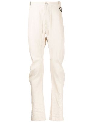 Masnada pantalon chino slim à fines rayures - Tons neutres