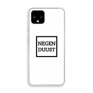 Negenduust vierkant: Pixel 4 Transparant Hoesje