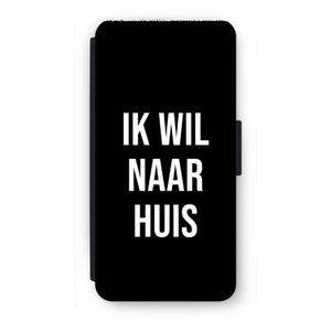 Ik wil naar huis - Zwart: iPhone 8 Flip Hoesje