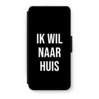 Ik wil naar huis - Zwart: iPhone 8 Flip Hoesje