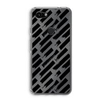 Zwarte vegen: Google Pixel 3a Transparant Hoesje