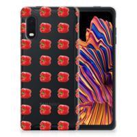 Samsung Xcover Pro | Siliconen Case | Paprika Red