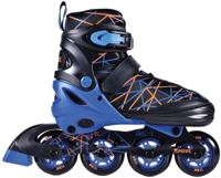 Move Inline skates : stripes zwart/blauw (562410) maat 30/33