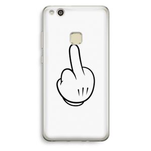 Middle finger white: Huawei Ascend P10 Lite Transparant Hoesje