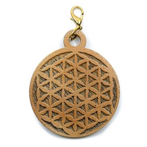 Hanger Flower of Life Hout