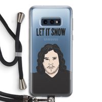Let It Snow: Samsung Galaxy S10e Transparant Hoesje met koord
