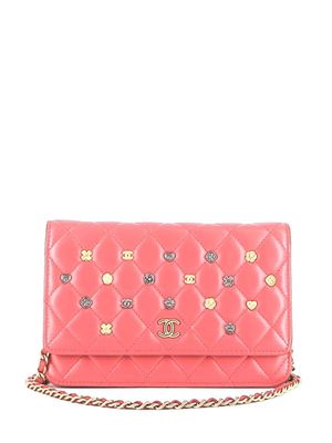 CHANEL Pre-Owned portefeuille Icons à bride en chaîne (2019) - Rose