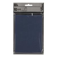 Creativ Company Kaarten, afmeting kaart 10,5x15 cm, 220 gr, blauw, 10 stuk/ 1 doos