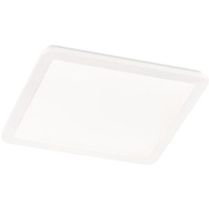 LED Plafondlamp - Badkamerlamp - Trion Camy - Opbouw Vierkant 22W - Spatwaterdicht IP44 - Dimbaar - Warm Wit 3000K - Mat Wit