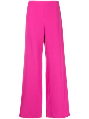Emporio Armani pantalon ample à taille-haute - Rose