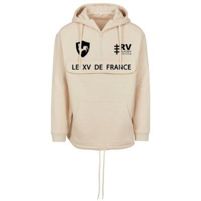 Rugby Vintage - Le XV de France Anorak Hoodie - Beige