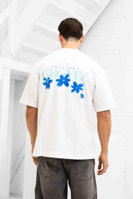 Croyez Botanique T-Shirt Heren Wit/Blauw - Maat S - Kleur: WitBlauw | Soccerfanshop