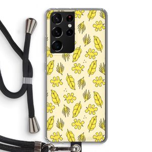 Herfst: Samsung Galaxy S21 Ultra Transparant Hoesje met koord