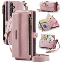 Caseme Samsung Galaxy S25 FE hoesje - portemonnee tasje - Lichtroze Caseme Samsung Galaxy S25 FE hoesje - portemonnee tasje - Lichtroze