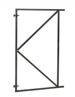 Waelbers Poortframe 150x155 Zwart 1.8 mm - 1 Stuk(s) - 599087.99