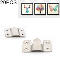 20 stuks RVS foto frame opknoping code spiegel bevestiger maat: L