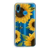 Sunflower and bees: Huawei P20 Lite Transparant Hoesje