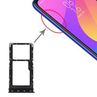 SIM-kaart lade + SIM-kaart lade/micro SD-kaart lade voor Xiaomi mi CC9e (zwart)