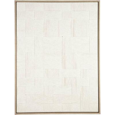 Leen Bakker - Schilderij Nador - Multikleur - 80x60 Cm - Hout/Canvas - Beige#Wit#Crème - 2.9x60x80 Cm