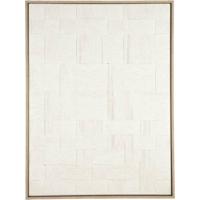 Leen Bakker - Schilderij Nador - Multikleur - 80x60 Cm - Hout/Canvas - Beige#Wit#Crème - 2.9x60x80 Cm