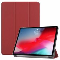 3-Vouw sleepcover hoes -iPad Pro 11 inch (2018-2019) - bordeaux rood - thumbnail