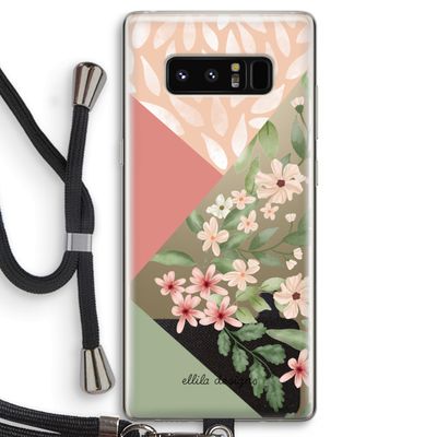 Sweet heaven geometrics: Samsung Galaxy Note 8 Transparant Hoesje met koord