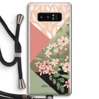 Sweet heaven geometrics: Samsung Galaxy Note 8 Transparant Hoesje met koord