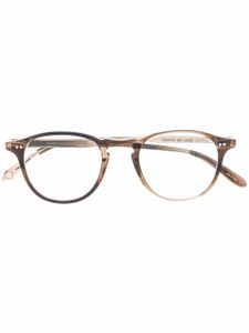 Garrett Leight lunettes de vue à monture ronde - Marron