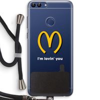 I'm lovin' you: Huawei P Smart (2018) Transparant Hoesje met koord