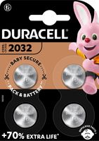 Duracell knoopcel Specialty Electronics CR2032, blister van 4 stuks - thumbnail