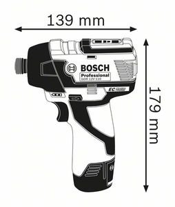 Bosch Blauw GDR 12V-110 Professional Accudraaislagmoeraanzetter | 12v 3.0Ah - 06019E0005
