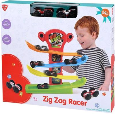 Playgo - zig zag racer autobaan met 2 race auto&apos;s