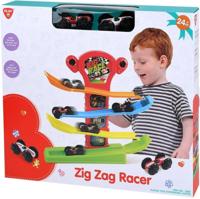 Playgo - zig zag racer autobaan met 2 race auto&apos;s