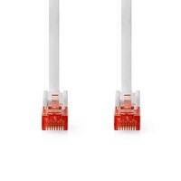 CAT6-kabel | RJ45 Male | RJ45 Male | U/UTP | 1.00 m | Rond | PVC | Wit | Label - thumbnail