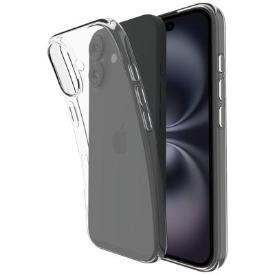 Just in CaseZero Soft TPU Case voor Apple iPhone 16 Telefoonhoesje Transparant