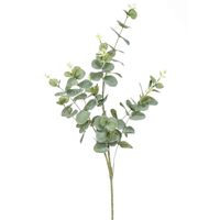 Kunstplant Eucalyptus - groen - takken - 75 cm - thumbnail