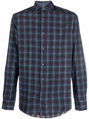 Deperlu chemise à carreaux - Bleu