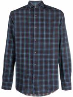Deperlu chemise à carreaux - Bleu
