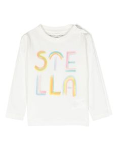 Stella McCartney Kids sweat à logo imprimé - Blanc